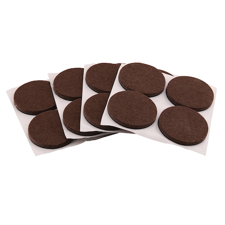 Prime-Line Heavy-Duty Furniture Felt Pads, 1/4 in. Thick x 2 in. Diameter, PK16 MP76705